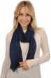 Cashmere & Zijde accessoires sjaals scarva donker marine 170x25cm